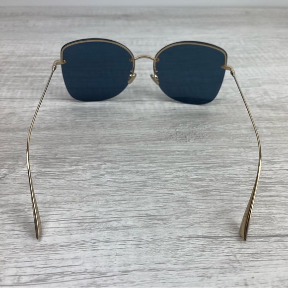 Dior Stellaire 7F Butterfly Rimless Sunglasses in Gold NWOT - Picture 7 of 13
